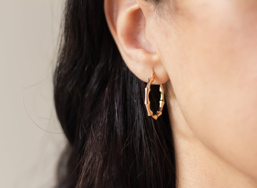 The Cora Bamboo Hoops