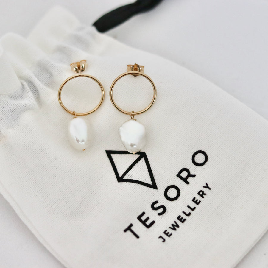 Camila Pearl Drop Studs
