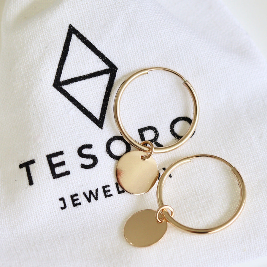 The Darcy Coin Drop Hoops