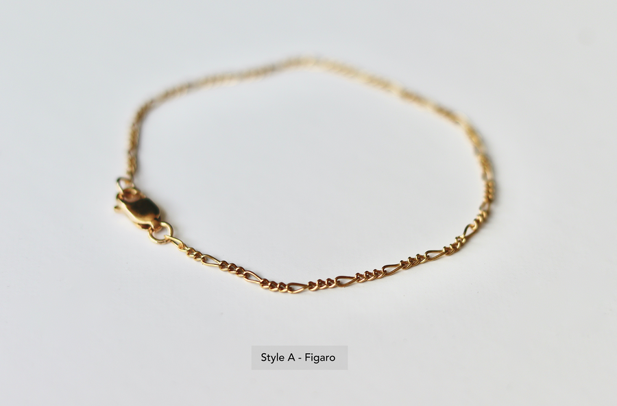 Dainty Stacking Bracelets - Figaro · Pearl · Twisted Bar