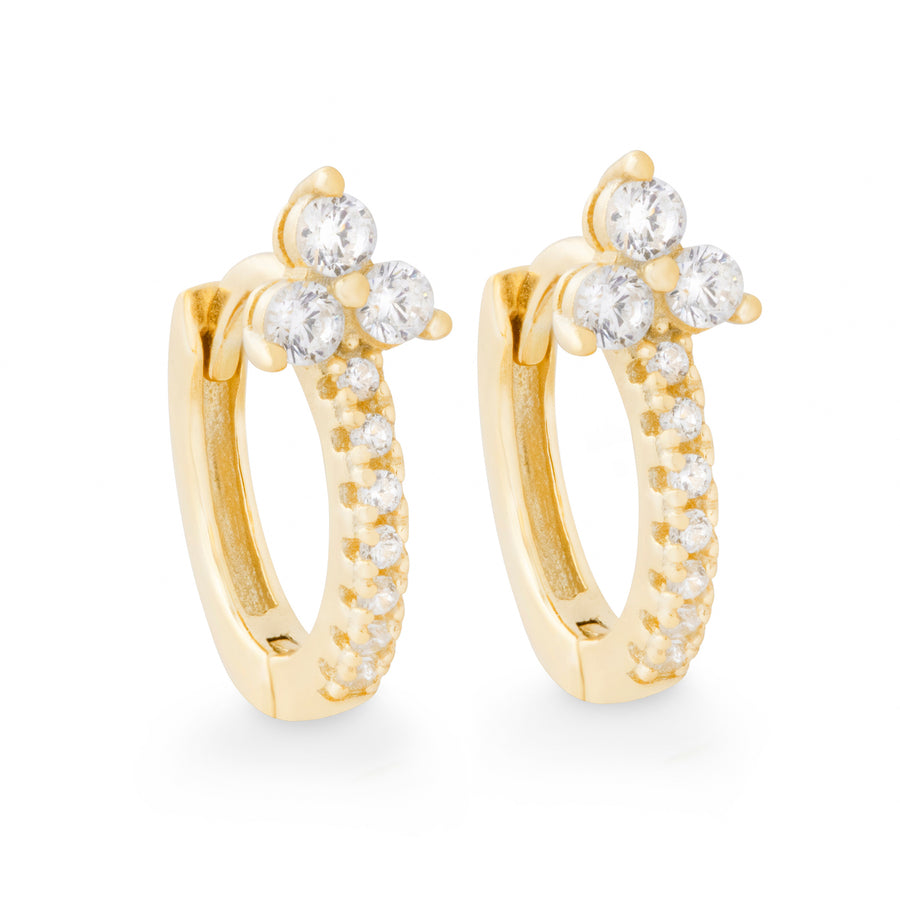 The Alma Cubic Zirconia Huggies